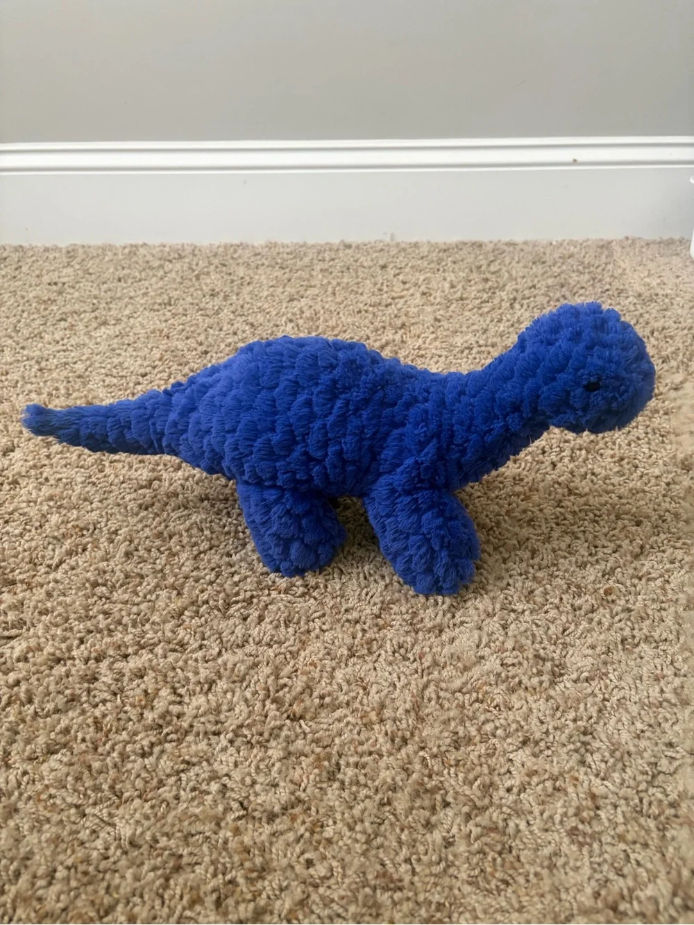 Blue Plush Dinosaur Stuffed Animal -manhattan toy